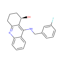 O[C@@H]1CCCc2nc3ccccc3c(NCc3cccc(F)c3)c21 ZINC000014946495