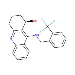 O[C@@H]1CCCc2nc3ccccc3c(NCc3ccccc3C(F)(F)F)c21 ZINC000014946511