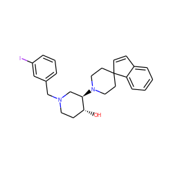 O[C@@H]1CCN(Cc2cccc(I)c2)C[C@H]1N1CCC2(C=Cc3ccccc32)CC1 ZINC000022043277