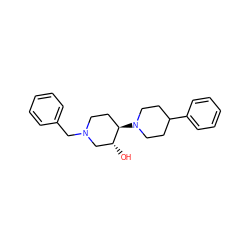 O[C@@H]1CN(Cc2ccccc2)CC[C@H]1N1CCC(c2ccccc2)CC1 ZINC000028100155