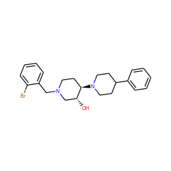 O[C@@H]1CN(Cc2ccccc2Br)CC[C@H]1N1CCC(c2ccccc2)CC1 ZINC000028014368