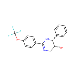 O[C@@H]1CN=C(c2ccc(OC(F)(F)F)cc2)N[C@@H]1c1ccccc1 ZINC000028948562