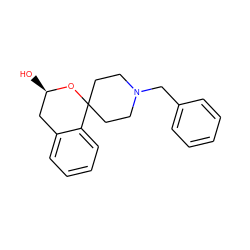 O[C@@H]1Cc2ccccc2C2(CCN(Cc3ccccc3)CC2)O1 ZINC000013472048