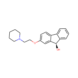 O[C@@H]1c2ccccc2-c2ccc(OCCN3CCCCC3)cc21 ZINC000026579841