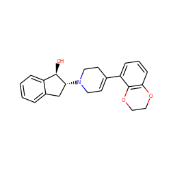 O[C@@H]1c2ccccc2C[C@H]1N1CC=C(c2cccc3c2OCCO3)CC1 ZINC000013471793