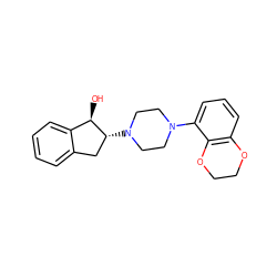 O[C@@H]1c2ccccc2C[C@H]1N1CCN(c2cccc3c2OCCO3)CC1 ZINC000029465299