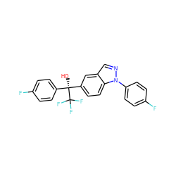 O[C@](c1ccc(F)cc1)(c1ccc2c(cnn2-c2ccc(F)cc2)c1)C(F)(F)F ZINC000049070570