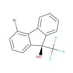 O[C@]1(C(F)(F)F)c2ccccc2-c2c(Br)cccc21 ZINC000143338542