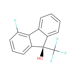 O[C@]1(C(F)(F)F)c2ccccc2-c2c(F)cccc21 ZINC000144681954