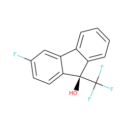 O[C@]1(C(F)(F)F)c2ccccc2-c2cc(F)ccc21 ZINC000144682379