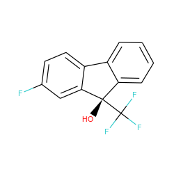 O[C@]1(C(F)(F)F)c2ccccc2-c2ccc(F)cc21 ZINC000143477785