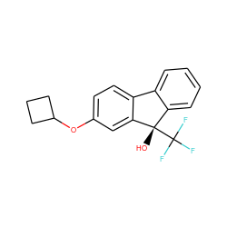 O[C@]1(C(F)(F)F)c2ccccc2-c2ccc(OC3CCC3)cc21 ZINC000144718846