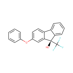 O[C@]1(C(F)(F)F)c2ccccc2-c2ccc(Oc3ccccc3)cc21 ZINC000143411275