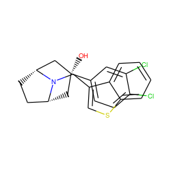 O[C@]1(c2ccc(Cl)c(Cl)c2)C[C@@H]2CC[C@H](C1)N2Cc1csc2ccccc12 ZINC000101185280