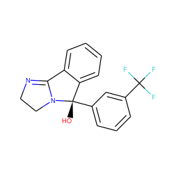 O[C@]1(c2cccc(C(F)(F)F)c2)c2ccccc2C2=NCCN21 ZINC000013491054