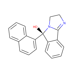 O[C@]1(c2cccc3ccccc23)c2ccccc2C2=NCCN21 ZINC000013491104