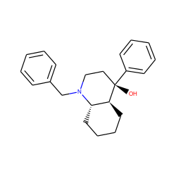 O[C@]1(c2ccccc2)CCN(Cc2ccccc2)[C@H]2CCCC[C@@H]21 ZINC000005008147