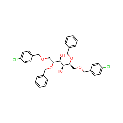 O[C@H]([C@H](COCc1ccc(Cl)cc1)OCc1ccccc1)[C@H](O)[C@@H](COCc1ccc(Cl)cc1)OCc1ccccc1 ZINC000036140007