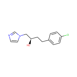 O[C@H](CCc1ccc(Cl)cc1)Cn1ccnc1 ZINC000022054857