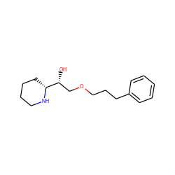 O[C@H](COCCCc1ccccc1)[C@H]1CCCCN1 ZINC000026249604