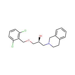 O[C@H](COCc1c(Cl)cccc1Cl)CN1CCc2ccccc2C1 ZINC000220894642