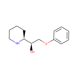 O[C@H](COc1ccccc1)[C@@H]1CCCCN1 ZINC000026267148