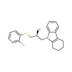 O[C@H](CSc1ccccc1Cl)Cn1c2c(c3ccccc31)CCCC2 ZINC000084729732