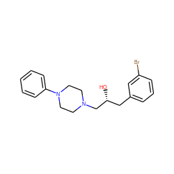 O[C@H](Cc1cccc(Br)c1)CN1CCN(c2ccccc2)CC1 ZINC000013824021