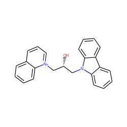 O[C@H](Cn1c2ccccc2c2ccccc21)C[n+]1cccc2ccccc21 ZINC000000623833