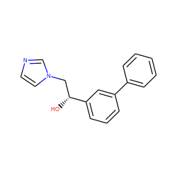 O[C@H](Cn1ccnc1)c1cccc(-c2ccccc2)c1 ZINC000013209942