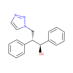 O[C@H](c1ccccc1)[C@@H](Cn1ccnn1)c1ccccc1 ZINC000073222318