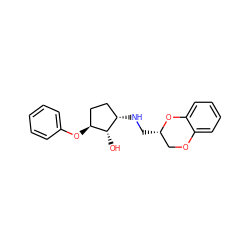 O[C@H]1[C@@H](NC[C@H]2COc3ccccc3O2)CC[C@@H]1Oc1ccccc1 ZINC000013801208