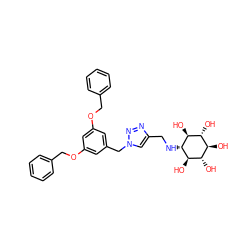 O[C@H]1[C@H](NCc2cn(Cc3cc(OCc4ccccc4)cc(OCc4ccccc4)c3)nn2)[C@@H](O)[C@H](O)[C@@H](O)[C@@H]1O ZINC000101409747