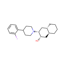 O[C@H]1C[C@@H]2CCCC[C@H]2C[C@H]1N1CCC(c2ccccc2I)CC1 ZINC000084655051