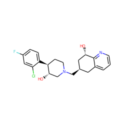 O[C@H]1C[C@H](CN2CC[C@H](c3ccc(F)cc3Cl)[C@@H](O)C2)Cc2cccnc21 ZINC000013983219