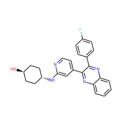 O[C@H]1CC[C@H](Nc2cc(-c3nc4ccccc4nc3-c3ccc(F)cc3)ccn2)CC1 ZINC000261155248