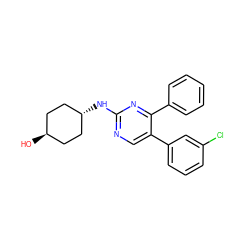 O[C@H]1CC[C@H](Nc2ncc(-c3cccc(Cl)c3)c(-c3ccccc3)n2)CC1 ZINC001772599693