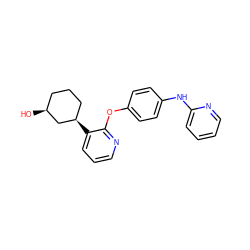 O[C@H]1CCC[C@@H](c2cccnc2Oc2ccc(Nc3ccccn3)cc2)C1 ZINC000142607912