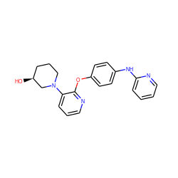 O[C@H]1CCCN(c2cccnc2Oc2ccc(Nc3ccccn3)cc2)C1 ZINC000138984601