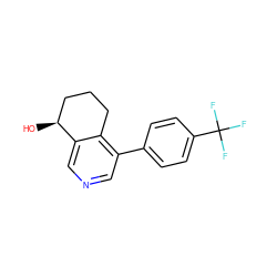 O[C@H]1CCCc2c(-c3ccc(C(F)(F)F)cc3)cncc21 ZINC000205708210