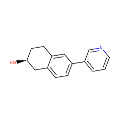 O[C@H]1CCc2cc(-c3cccnc3)ccc2C1 ZINC000040393495