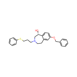 O[C@H]1CN(CCCSc2ccccc2)CCc2cc(OCc3ccccc3)ccc21 ZINC000064550080