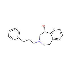 O[C@H]1CN(CCCc2ccccc2)CCc2ccccc21 ZINC000653694204