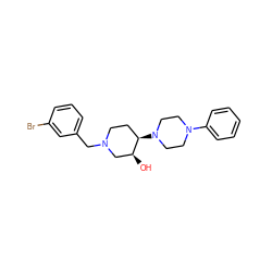 O[C@H]1CN(Cc2cccc(Br)c2)CC[C@H]1N1CCN(c2ccccc2)CC1 ZINC000038156632