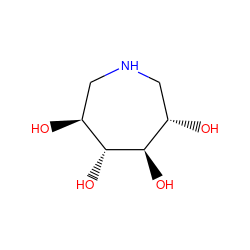 O[C@H]1CNC[C@H](O)[C@@H](O)[C@@H]1O ZINC000013479100