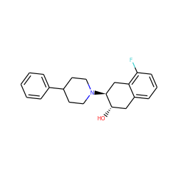 O[C@H]1Cc2cccc(F)c2C[C@@H]1N1CCC(c2ccccc2)CC1 ZINC000064512732