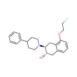 O[C@H]1Cc2cccc(OCCF)c2C[C@@H]1N1CCC(c2ccccc2)CC1 ZINC000064744416