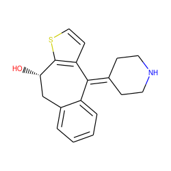 O[C@H]1Cc2ccccc2C(=C2CCNCC2)c2ccsc21 ZINC000136688667