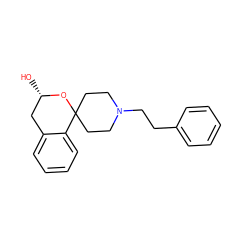 O[C@H]1Cc2ccccc2C2(CCN(CCc3ccccc3)CC2)O1 ZINC000013472051