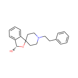 O[C@H]1OC2(CCN(CCc3ccccc3)CC2)c2ccccc21 ZINC000053243862